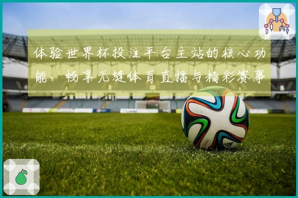 体验世界杯投注平台主站的核心功能，畅享无缝体育直播与精彩赛事信息
